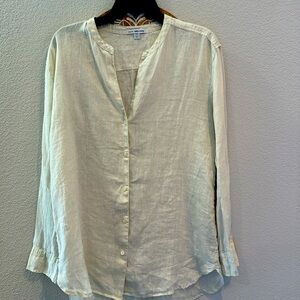 James Perse, linen button down, size 2